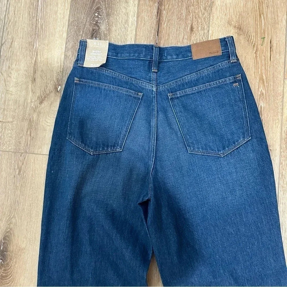 Madewell Baggy Straight Women's Medium Wash Denim Jeans Size 28 NWT - Picture 8 of 11